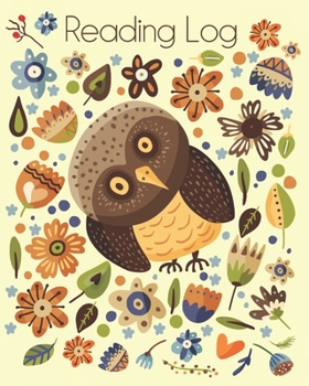 Reading Log: Write Quick Book Reports For A Reading Challenge. Book Club Membership Reviews. Cute Owls Cover. (Unique Gift Ideas For Book Lovers)