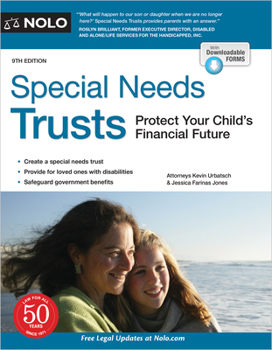 Paperback Special Needs Trusts: Protect Your Child's Financial Future Book