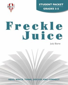 Paperback Freckle Juice - Student Packet by Novel Units Book