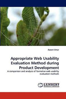Paperback Appropriate Web Usability Evaluation Method During Product Development Book
