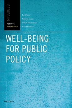 Hardcover Well-Being for Public Policy Book