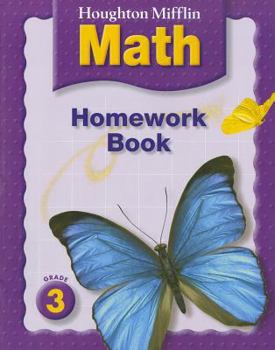 Paperback Houghton Mifflin Math: Homework Book (Consumable) Grade 3 Book