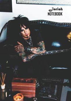 Notebook : Nikki Sixx Medium College Ruled Notebook 129 Pages Lined 7 X 10 in (17. 78 X 25. 4 Cm)