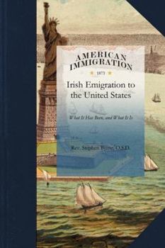 Paperback Irish Emigration to the United States Book