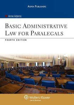 Paperback Basic Administrative Law for Paralegals [With CDROM] Book