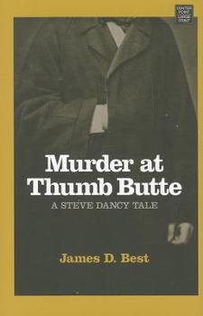 Hardcover Murder at Thumb Butte [Large Print] Book