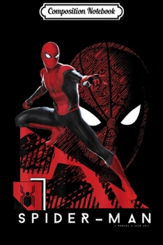 Composition Notebook: Spider-Man Far From Home Portrait Tech Background  Journal/Notebook Blank Lined Ruled 6x9 100 Pages