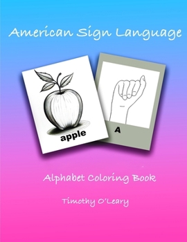 Paperback American Sign Language: Alphabet Coloring Book