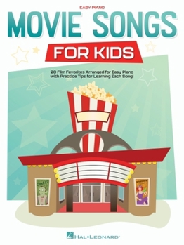 Paperback Movie Songs for Kids: Easy Piano Songbook with Lyrics Book