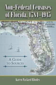 Paperback Non-Federal Censuses of Florida, 1784-1945: A Guide to Sources Book