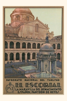 Paperback Vintage Journal Escorial, Spain Travel Poster Book