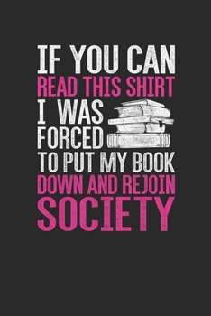 Paperback If You Can Read This: Graph Paper Notebook (6" x 9" - 120 pages) Reader Themed Notebook for Daily Journal, Diary, and Gift Book