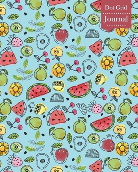 Paperback Dot Grid Journal: Notebook Planner with Fruits Themed Cover Design Book