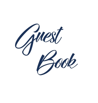 Hardcover Navy Blue Guest Book, Weddings, Anniversary, Party's, Special Occasions, Memories, Christening, Baptism, Visitors Book, Guests Comments, Vacation Home Book