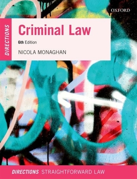 Paperback Criminal Law Directions Book