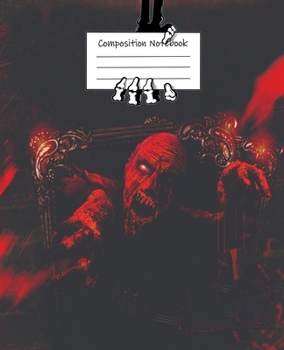 Halloween Ghost in the Mirror Wide Ruled Journal: 110 Blank Lined Wide Ruled (7.5 x 9.25) Pages to Jot Down Your Thoughts