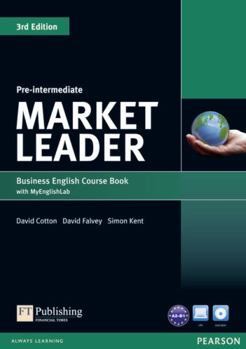 Paperback Market Leader 3rd Edition Pre-Intermediate Coursebook with DVD-ROM andMy EnglishLab Student online access code Pack Book