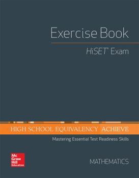 Paperback High School Equivalency Achieve, Hiset Exercise Book Math Book