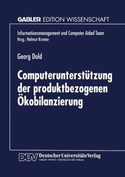 Computerunterstutzung Der Produktbezogenen Okobilanzierung
