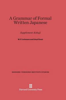 Hardcover A Grammar of Formal Written Japanese Book