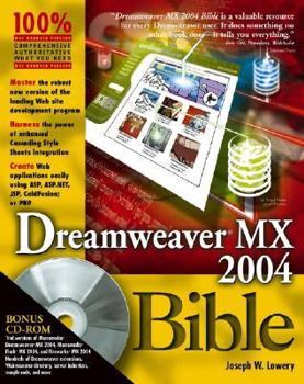 Paperback Dreamweaver MX 2004 Bible [With CDROM] Book