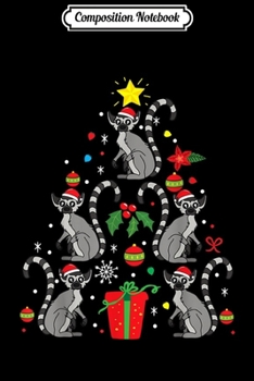 Paperback Composition Notebook: Lemur Christmas Ornament Tree Funny Gift Journal/Notebook Blank Lined Ruled 6x9 100 Pages Book