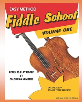 Paperback Easy Method Fiddle learn by Colors and Numbers Book