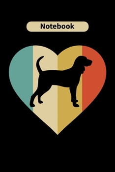 Notebook: BLACK AND TAN COONHOUND Dog Lover Gift for Dog Owners Diary | Blank Date & Blank Lined Notebook Journal | 6x9 Inch 120 Pages White Paper