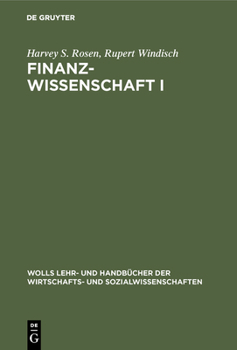 Hardcover Finanzwissenschaft I [German] Book