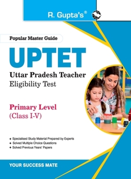 Paperback Uptet: Primary Level (Class I to V) Teacher Exam Guide Book