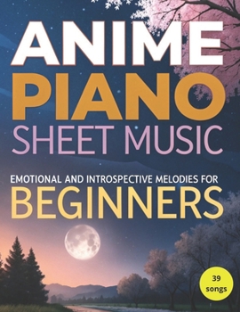 Paperback Anime Piano Sheet Music: Emotional and Introspective Melodies for Beginners Book