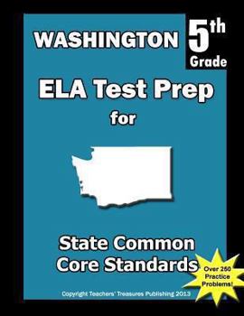 Paperback Washington 5th Grade ELA Test Prep: Common Core Learning Standards Book