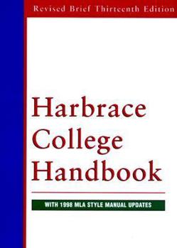 Hardcover Harbrace Handbook Brief Revised Edition: MLA Update Book