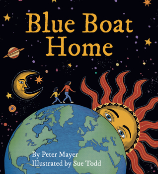 Hardcover Blue Boat Home Book