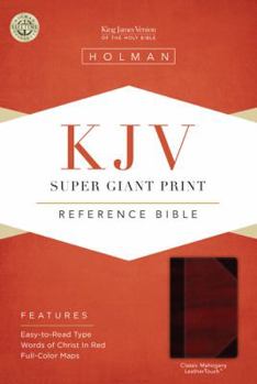 Imitation Leather Super Giant Print Reference Bible-KJV [Large Print] Book