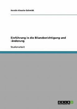 Paperback Einführung in die Bilanzberichtigung und -änderung [German] Book