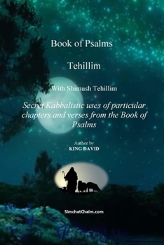 Paperback Tehillim - Book of Psalms With Shimush Tehillim [Large Print] Book