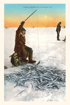 Paperback Vintage Journal Ice Fishing on Bering Sea Book