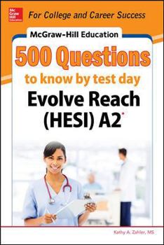 Paperback McGraw-Hill Education 500 Evolve Reach (Hesi) A2 Questions to Know by Test Day Book
