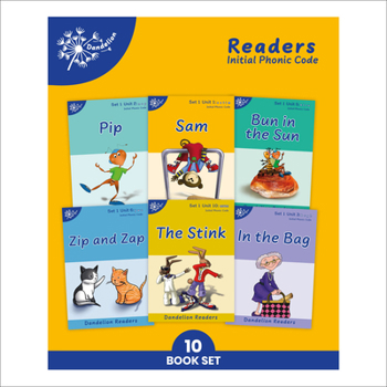 Paperback Phonic Books Dandelion Readers Set 1 Units 1-10 Sam (Alphabet Code Blending 4 and 5 Sound Words): Decodable Books for Beginner Readers Alphabet Code B Book