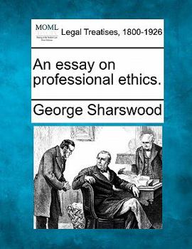 Paperback An Essay on Professional Ethics. Book