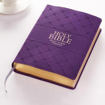 Leather Bound KJV Super GP LL Purple [Large Print] Book