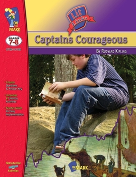 Paperback Captains Courageous, by Rudyard Kipling Lit Link Grades 7-8 Book