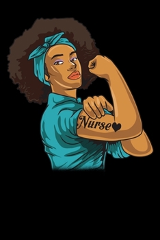 African American Nurse: College Ruled Lined Paper, 120 pages, 6 x 9