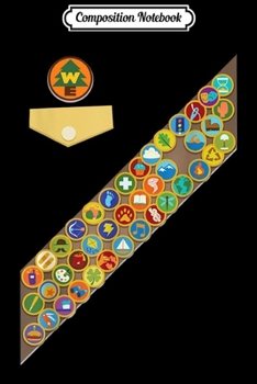 Paperback Composition Notebook: Disney Pixar Up Russell Badges Chest Patch Graphic Journal/Notebook Blank Lined Ruled 6x9 100 Pages Book