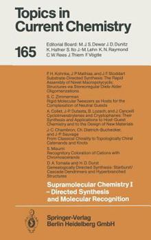 Hardcover Supramolecular Chemistry I -- Directed Synthesis and Molecular Recognition Book