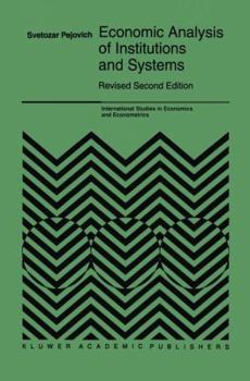 Hardcover Economic Analysis of Institutions and Systems Book