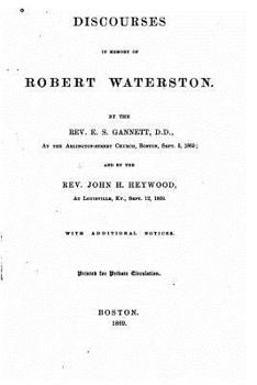 Paperback Discourses in memory of Robert Waterston Book