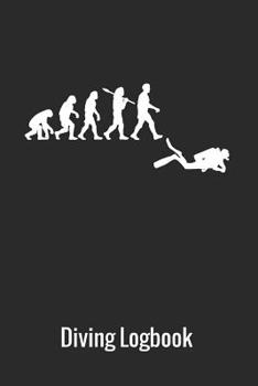 Paperback Diving Logbook: Scuba Diving Evolution Log book, 110 Pages, 216 Dives Book