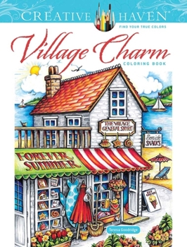 Paperback Creative Haven Village Charm Coloring Book